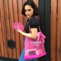 ราคา Chanel Cosmetic Shopping Bag with Ribbin (1692188527)