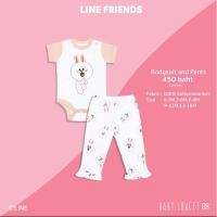 ราคา (New in pack!) Babylovett x line friends - Bodysuit & Pants ลาย Cony (25958495993)