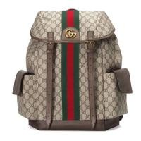 ราคา Gucci GG Supreme series ผ้าใบและกระเป๋าเป้สะพายหลังเชือกลายเว็บลายหนัง (29210379700)