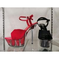 ราคา รองเท้าแก้ว ส้นสูง 6 นิ้ว​ สีดำ​ และ​ สี​แดง​ เป็นงานผลิต​ในไทย (5670799766)