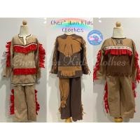 ราคา ชุดอินเดียนแดงเด็กชาย ชุดอินเดียแดง ชุดชนเผ่า ชุดคนป่า indian costume ชุดแฟนซีเด็ก ขุดคอสเพลย์พร้อมส่ง (21237044817)