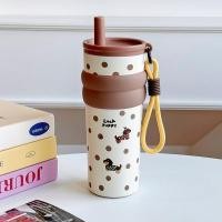 ราคา ‌แก้วเก็บความร้อนสไตล์สาว 680ml‌ โลหะสแตนเลส 316 หลอดดื่มทนทาน ใช้แคฟฟี/น้ำเย็น/เครื่องดื่มร้อน (40413856578)