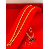 ราคา สร้อยคอลายบิดแบน 3 สลึง 18นิ้ว รหัสA13 (24094966036)