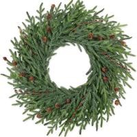 ราคา พวงหรีด christmas wreath อเมซอน พร้อมสต็อกพวงหรีดคริสต์มาสพวงหรีดหวายตกแต่งบ้านตกแต่งเข็มสนโคนเครื่องประดับหวายคริสต์มาส (51052890709)