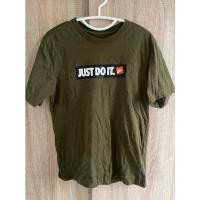 ราคา เสื้อยืดคอกลม NIKE JUST DO IT. ของแท้ สีเขียวขี้ม้า size XL(L) (10869121602)