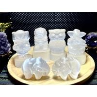 ราคา พระพิฆเนตร นกฮูก สิงห์ ช้าง แกะสลักจากหินเซเลไนต์ (22373209583)