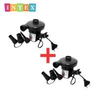 ราคา INTEX [1แถม1] ปั๊มลมพกพา ที่สูบลมไฟฟ้า เครื่องสูบลมไฟฟ้า หัวต่อ 3 ตัว สีดำ สำหรับสินค้าเป่าลม (44368343080)