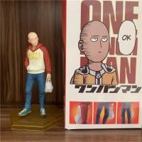 ราคา 18cm One Punch Man Anime Figure Saitama Hoodie Shopping One Punch Man Action Figure Collection Model Doll Toys (27470442235)