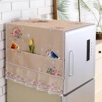 ราคา ครัวเรือนประตูเดียวสองประตูตู้เย็นป้องกันฝุ่นปกประตูเดียวตู้เย็นปกการจัดเก็บผ้าตู้เย็นเครื่องซักผ้าสากลปกผ้าขนหนู (47502689406)