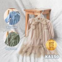 ราคา ชุดเดรสมุสลิมสําหรับเด็กผู้หญิง 1 ขวบ 2 ขวบ อินเทรนด์ เดรสสี โคกซู สไตล์เกาหลี ชุดเดรสแขนยาว ลายจุด รุ่นกามิส ล่าสุด 2025 ที่150 (27825894411)