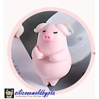 ราคา ฟองดอง พิมพ์วุ้น พิมพ์ซิลิโคน พิมพ์ขนม แม่พิมพ์ซิลิโคน พิมพ์ฟองดองลายหมูนอนหงาย (6120889007)