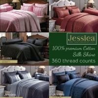 ราคา NEW2025* Jessica 100% Cotton ผ้าปูที่นอน + ผ้านวม Silk Shine กันไรฝุ่น ทอ360เส้น เรียบหรู พลิ้วเงา Frozen Rilakkuma (7386806400)