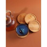 ราคา ▥ เสื่อไม้ไผ่ทรงกลมปลูกพืชอวบน้ำเสื่อรองพรมตกแต่งที่วางทัพพี (26189795478)