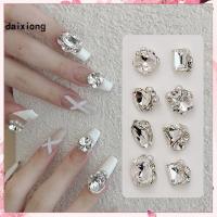 ราคา {daixiong.th}10 ชิ้นเล็บ Rhinestones ประกายเครื่องประดับโลหะเล็บอุปกรณ์เสริมสําหรับงานฝีมือ DIY เล็บเสื้อผ้ารองเท้าเครื่องประดับ (46800872909)