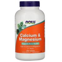 ราคา ⚡️แท้ 100 %⚡️Now Foods, Calcium & Magnesium, 250 Tablets (5841745063)