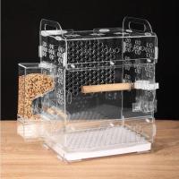 ราคา M-1 กรงนกแก้ว ขนาดเล็ก กรงนกอะคริลิค ฟอพัส หงส์หยก เลิฟเบิร์ด (40654734929)