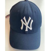 ราคา ส่งฟรี‼️หมวก NY ปักน้องหมา สีกรม แท้ มือสอง แบรนด์ MLB (10850633673)