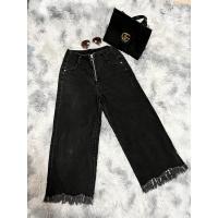 ราคา กางเกงยีนส์มือสอง ขากระบอกยาว สีดำฟอก ป้าย Zara (18677601621)