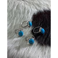 ราคา แหวนเงินแท้ 92.5 ฝังหินเทอร์ควอยซ์ Turquoise Silver 925 (25897482707)