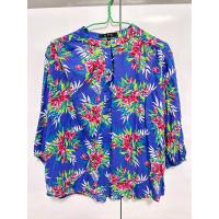 ราคา เสื้อลายดอก CPS สีน้ำเงิน (19985871351)