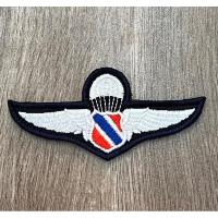 ราคา ปีกร่มกิตติมศักดิ์ ตำรวจ ผ้ากรมท่า ชุด คฝ ปจ แบบมีตีนตุ๊กแกผ้ากันลมเบอร์9 ปักขาว (20392401349)