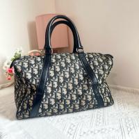 ราคา [มือสอง] Christian Dior Boston Bag ลาย Diorissimo แท้ ใบใหญ่ สวย (29039341703)