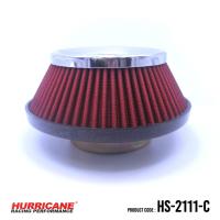 ราคา HURRICANE กรองเปลือยผ้าแดง ( UFO ฐาน7 สูง 4 ปาก 3 ) HS-2111-C (Gen2) (26585417986)