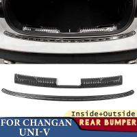 ราคา Trunk Bumper for Changan UNI-V 2022 2023 2024 Car Accessories Stainless Rear Fender Protector Sill (56052987339)