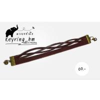 ราคา กำไลข้อมือหนังแท้ สลักชื่อฟรี ห้อยจี้ฟรี ออกแบบเพิ่มเองได้ (88918275)