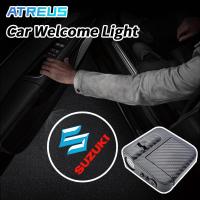 ราคา Suzuki ไร้สายยินดีต้อนรับแสงคาร์บอนไฟเบอร์รถประตูโคมไฟกลางคืนรถ LED HD โปรเจคเตอร์สําหรับ Suzuki Jimny Swift Ertiga Celerio XI7 Ciaz (28383507790)