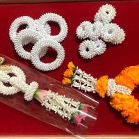 ราคา พวงมาลัยดอกพุดกลม มาลัยดอกพุดเปล่า (26705612505)