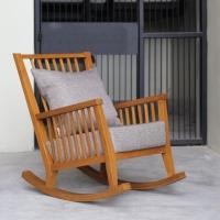 ราคา Modern outdoor เก้าอี้โยก ไม้สัก เกรดพรีเมียม Haxley Rocking สีธรรมชาติ (เบาะ และหมอนผ้าสีใหม่) TT (40465708008)