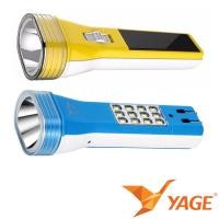 ราคา ไฟฉาย YG-3845 LED มีแผงSolarcell+หลอดไฟSMD12ดวง คละสี (29662321340)