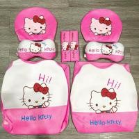 ราคา คลุมเบาะ ❤️️ หุ้มเบาะรถยนต์ ลายคิตตี้ *สีชมพูตัดขาว ❤️️ งานผ้ากำมะหยี่ปักลาย สวยมาก (26404828984)