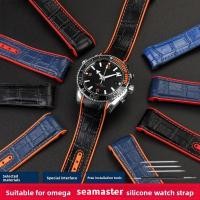 ราคา สายนาฬิกาซิลิโคนกันน้ำ Omega Seamaster 300/600 - สายดำน้ำขนาด 20mm 22mm สำหรับ Planet Ocean และ Professional Series (41353481075)