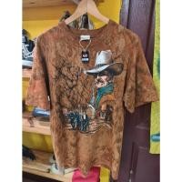 ราคา เสื้อยืดวินเทจผ้ากัด Ragtops Cowboy 90's (20189446814)