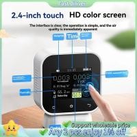 ราคา เครื่องตรวจจับฟอร์มาลดีไฮด์ SFD-02 4-IN-1 หน้าจอสัมผัสในร่ม Air Quality Monitor HCHO TVOC เครื่องวัดอุณหภูมิ (26490942493)