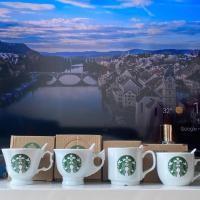 ราคา ❗️พร้อมส่ง❗️ STARBUCK แก้วกาแฟสตาร์บัค แก้วชงชา และ พร้อมช้อนเซรามิค ขนาด210 ml. (27629351011)