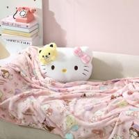 ราคา งีบแบบสาวติดแกลม หมอนผ้าห่ม ผ้าห่มขนาด 150×100 cm + หมอนอิง ขนาด 38×32 cm Hello Kitty มาใหม่ (26432099509)