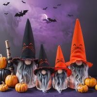 ราคา ตกแต่งฮาโลวีนใหม่ตุ๊กตาไร้หน้าหมวกแหลมสี่สีตุ๊กตาแคระเทศกาลผีหน้าต่างเดสก์ท็อปตกแต่ง (52951593910)