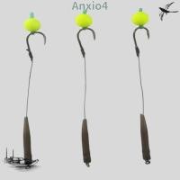 ราคา ANXIO4 ตะขอและอุปกรณ์ตกปลาปลาคาร์พ 5ชิ้นพร้อมใช้งาน, Rig เหยื่อสำหรับตกปลา (42913017673)