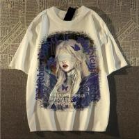ราคา สีขาว a oversize แขนสั้นผู้ชาย พิมพ์ลายเท่ๆใส่สบาย มี 2 สี ขาว/ดำ ลายการ์ตูน (27457553282)