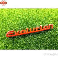 ราคา โลโก้อักษร Evolution สำหรัรถMitsubishi สีแดง สำหรัติดท้ายรถ (43125655802)