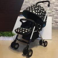 ราคา รถเข็นเด็กมือสอง ยี่ห้อ Aprica รุ่น Laura Coco Chi ลายจุดสีดำ (2284668688)