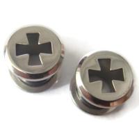 ราคา 8 mm-12 mm จิวหู ตาไก่ สแตนเลสแท้ Stainless 316L สีเงิน ต่างหูชาย จิวขยายหู ระเบิดหู จิวตาไก่ จิวหูตาไก่ จิวระเบิดหู (13623926562)