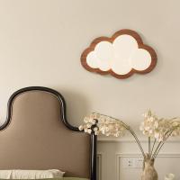 ราคา โคมไฟติดผนังรูปเมฆสีวอลนัทวินเทจสำหรับตกแต่งบ้าน โคมไฟติดผนังสำหรับบันได เหมาะสำหรับห้องนั่งเล่น ห้องนอน ทางเดิน (28128956125)