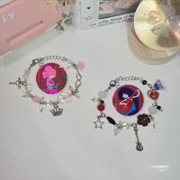 ราคา สร้อยข้อมือลูกปัดเจ้าหญิง Bubblegum และ Marceline แรงบันดาลใจ | Adventure Time Themed Aesthetic Matching Friendship Bead Bracelet (24468459338)