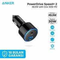 ราคา Anker PD 49.5W PowerDrive Speed+ 2 USB Type A & C Car Charger - A2229 (27487130407)