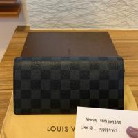 ราคา (Used like new) Louis Vuitton long Wallet (Damier Graphite Canvas) 100% Authentic DC12 (2876659433)