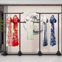 ราคา ชั้นไม้แขวนเสื้อสไตล์จีนไม้เนื้อแข็งที่เรียบง่ายไม้แขวนเสื้อชั้นวางเสื้อแขวนแสดงเสื้อผ้าชั้นวางห้องนอน ซิก (49002499600)